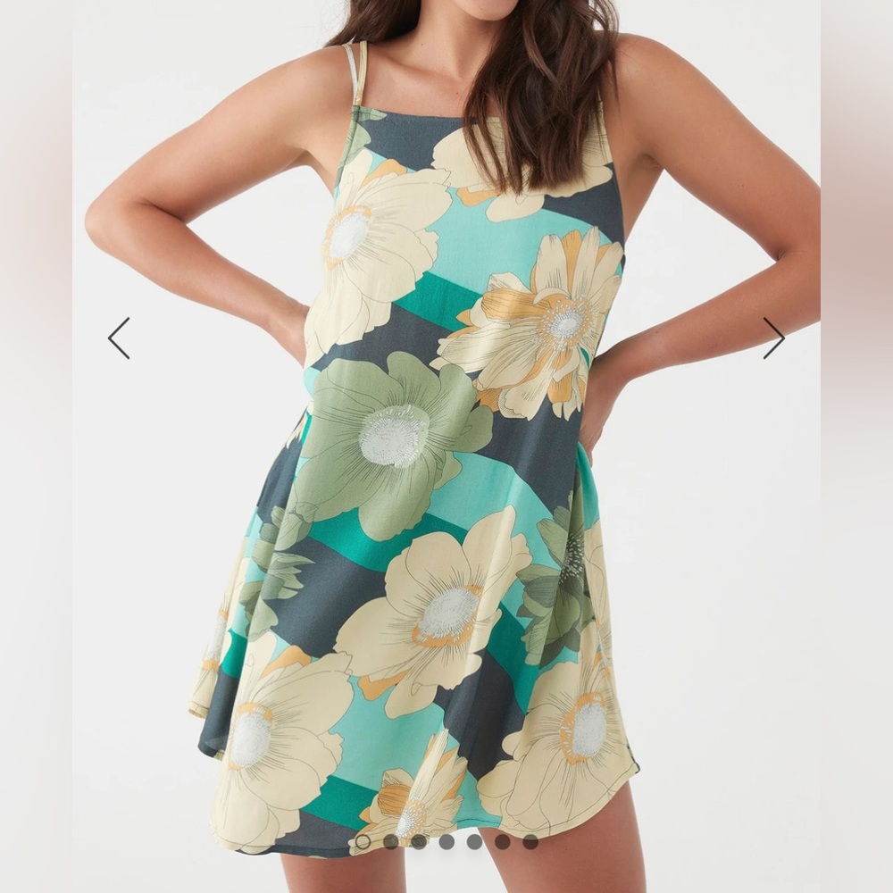 O’Neill Allis Dress floral print Sz L NWT